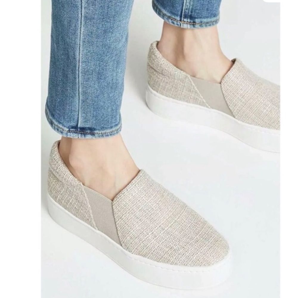 Vince Warren Ecru Platform Loafers / Sneakers Size 7.5
